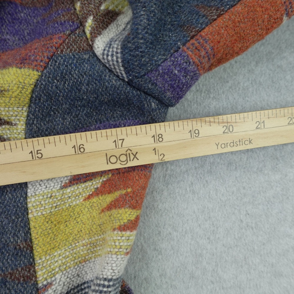 Mossimo Supply Co Jacket Womens S Multicolor Aztec Hooded Coat Boho Wrap - Picture 6 of 10